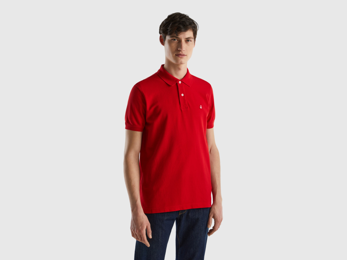 Benetton United Colors Of Polo Regular Fit In Red Red Male Mens POLOSHIRTS GOOFASH