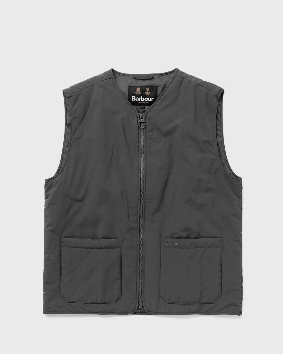 Bstn Barbour Barbour Harpen Gilet Grey Male Vests Now Available At In Mens JACKETS GOOFASH