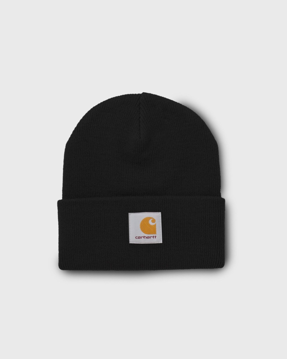 Bstn Carhartt Wip Short Watch Beanie Black Male Beanies Now Available At In One Mens HATS GOOFASH