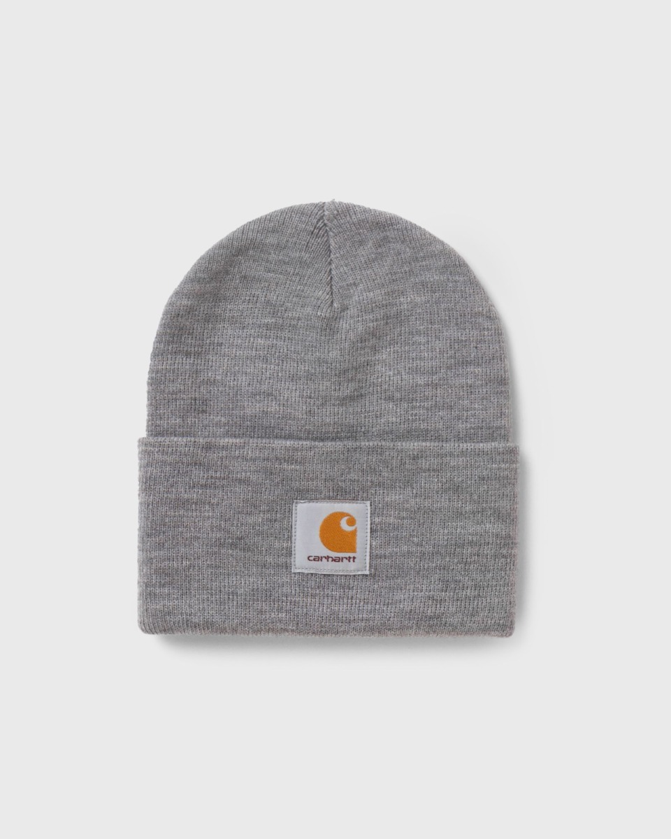 Bstn Carhartt Wip Watch Beanie Grey Male Beanies Now Available At In One Mens HATS GOOFASH