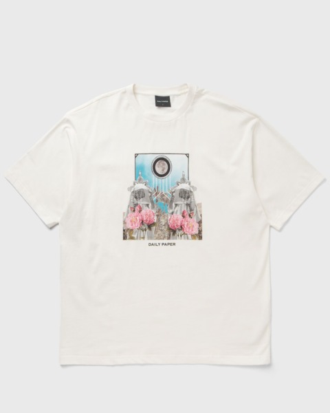 Bstn Daily Paper Palmiro Ss Tee White Male Shortsleeves Now Available At In Mens T-SHIRTS GOOFASH