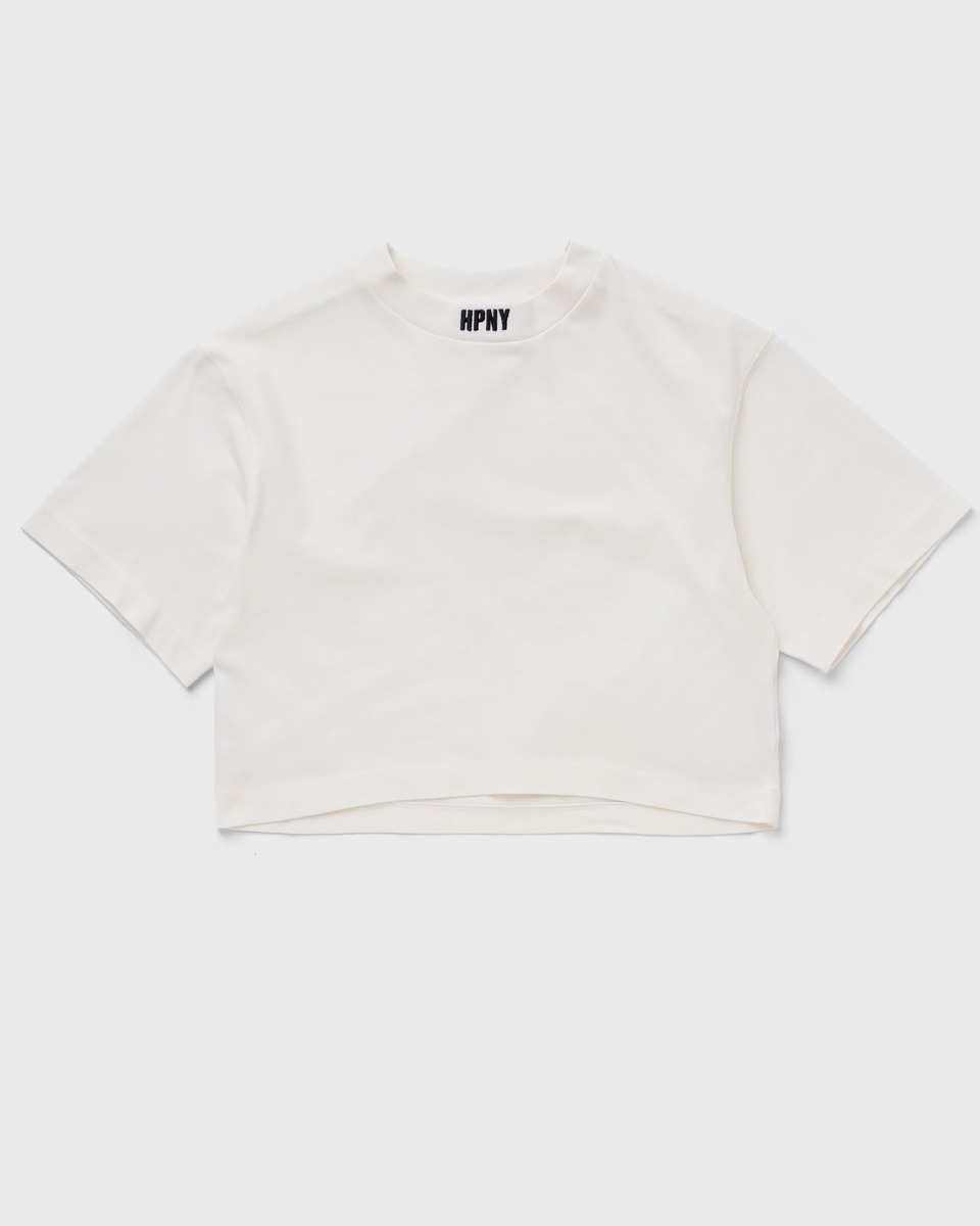 Bstn Heron Preston Hpny Emb Crop Ss Tee White Female Shortsleeves Now Available At In Womens T-SHIRTS GOOFASH