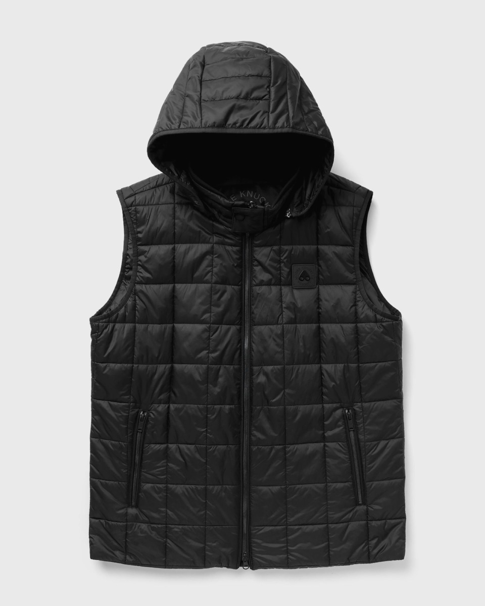 Bstn Moose Knuckles Richmond Vest Black Male Vests Now Available At In Mens JACKETS GOOFASH