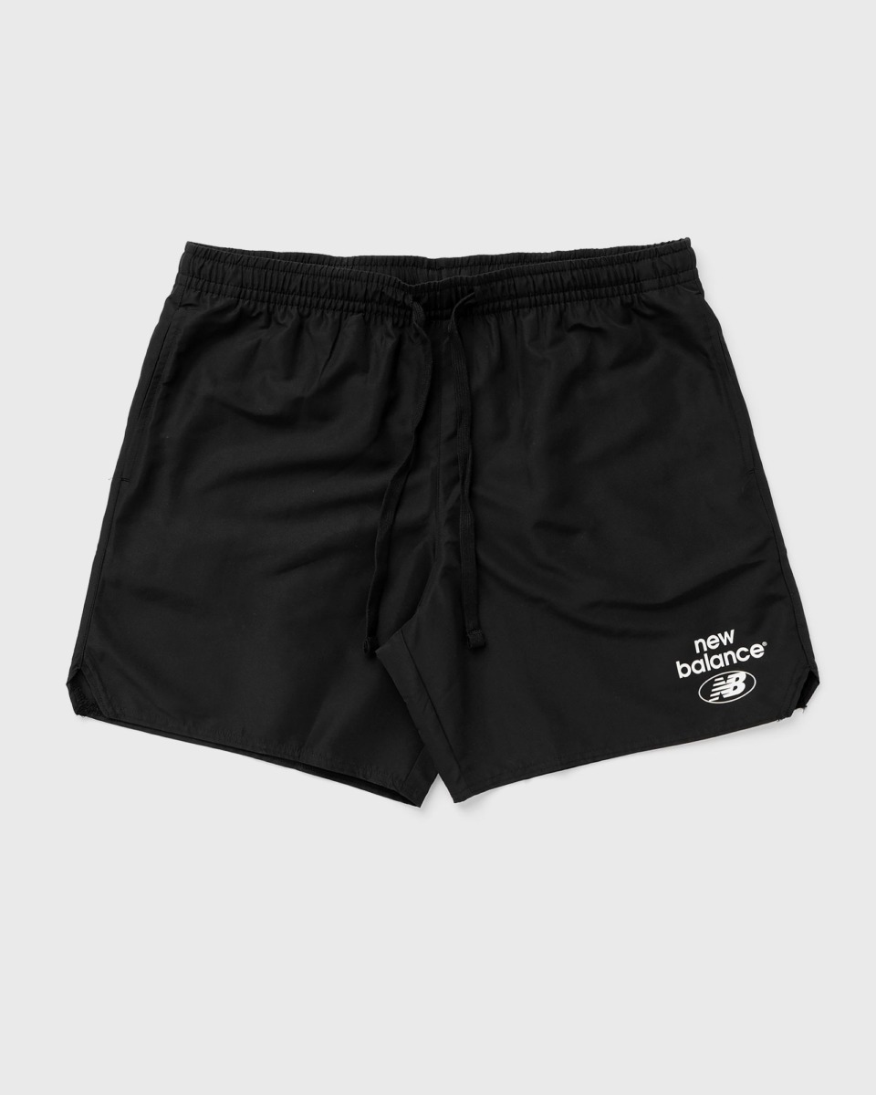 Bstn New Balance Essentials Woven Short Black Male Casual Shorts Now Available At In Mens SHORTS GOOFASH