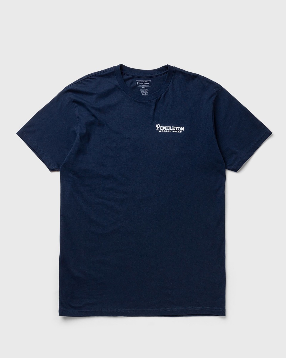 Bstn Pendleton Mountain View Logo Graphic Tee Blue Male Shortsleeves Now Available At In Mens T-SHIRTS GOOFASH