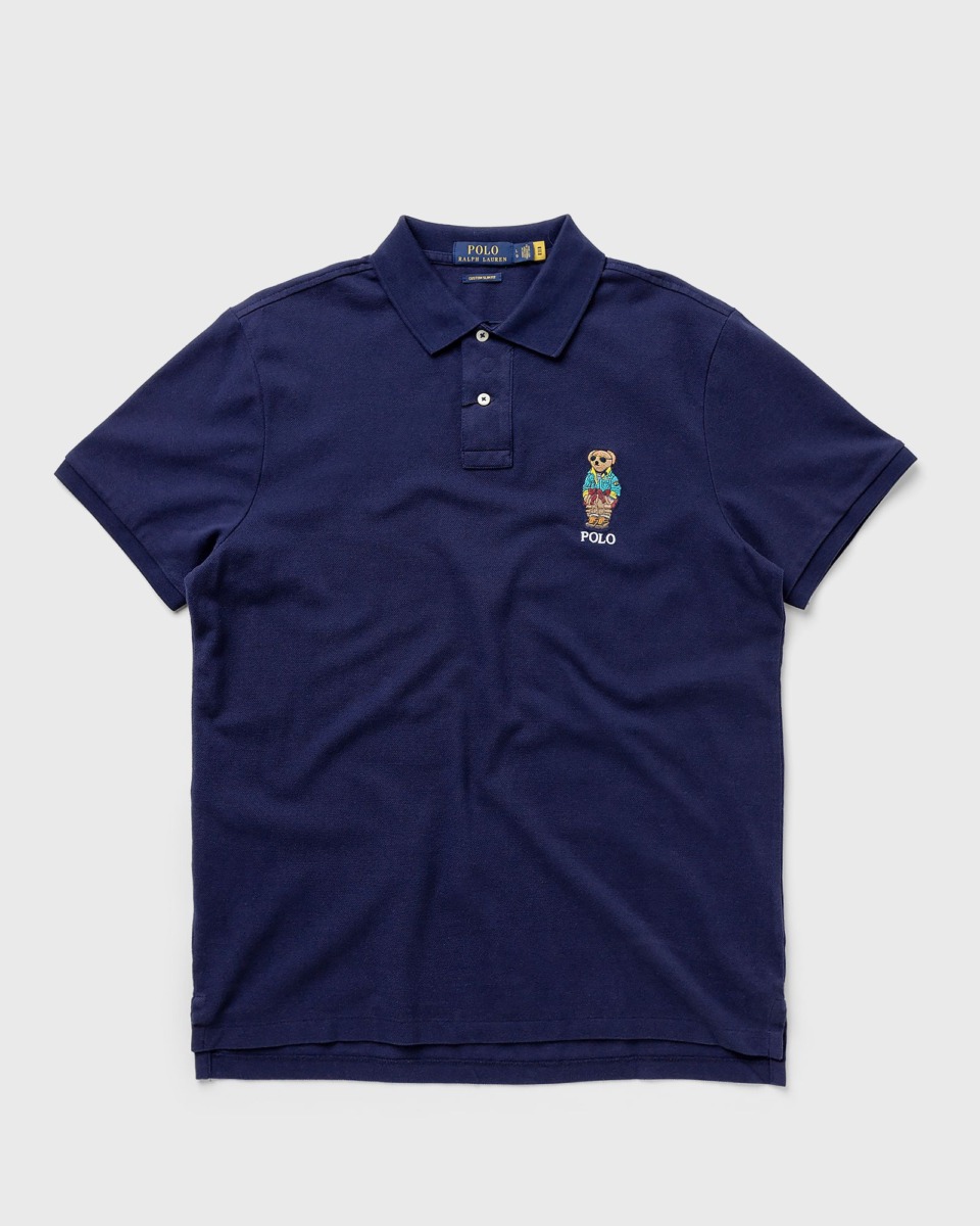 Bstn Polo Ralph Lauren Sskccmslm Short Sleeve Polo Shirt Blue Male Polos Now Available At In Mens POLOSHIRTS GOOFASH