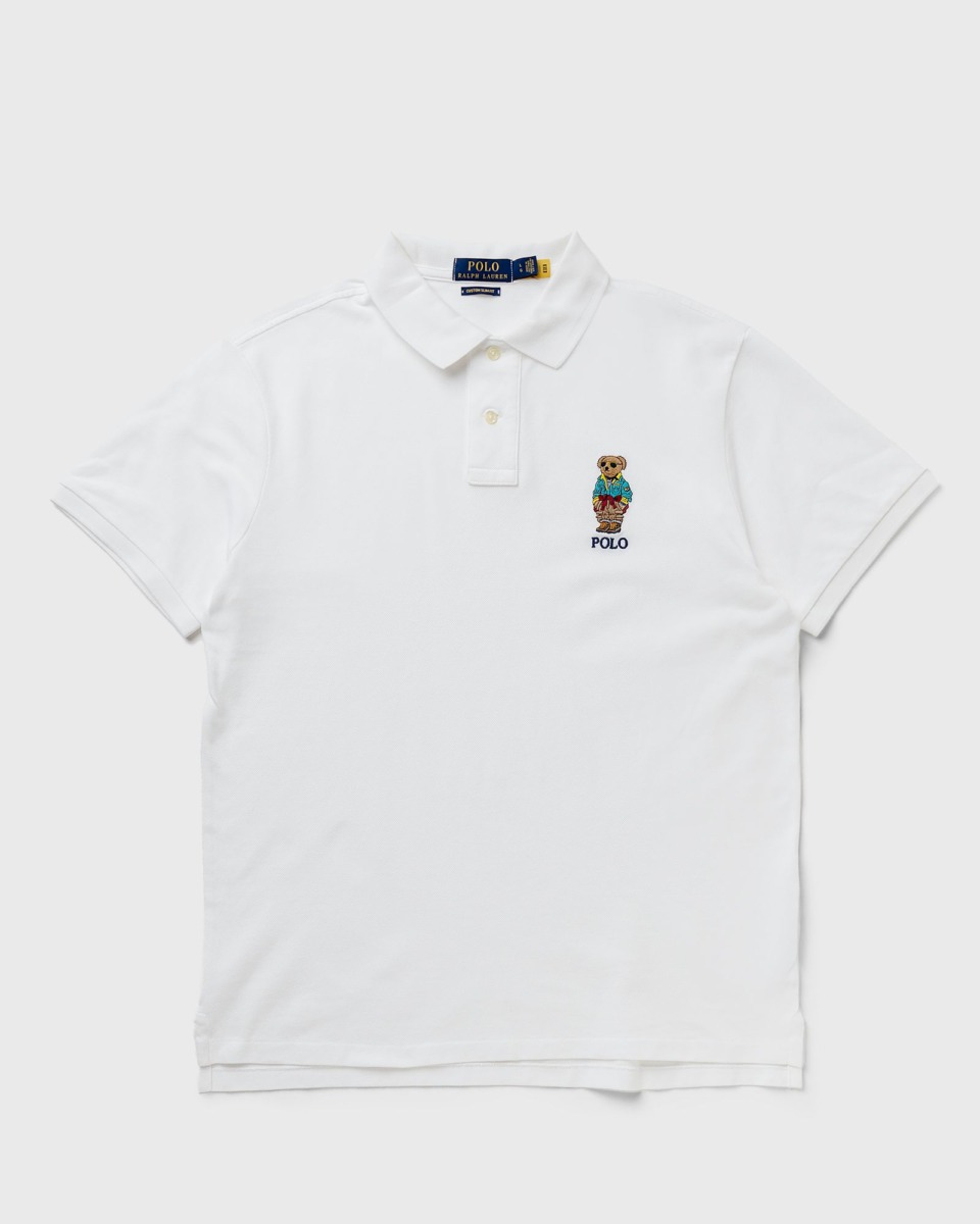Bstn Polo Ralph Lauren Sskccmslm Short Sleeve Polo Shirt White Male Polos Now Available At In Mens POLOSHIRTS GOOFASH