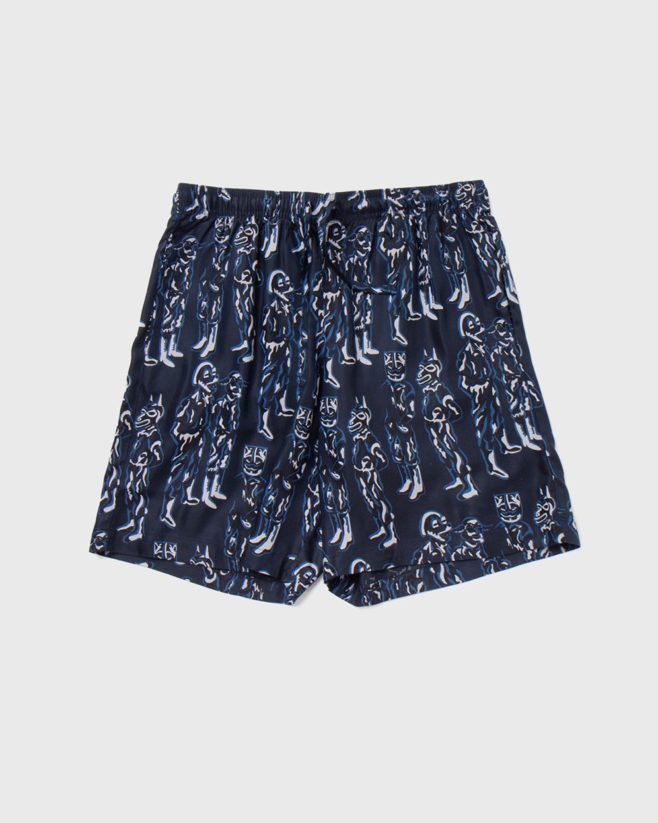 Bstn Wood Wood Elton Jc Drapy Twill Shorts Blue Male Casual Shorts Now Available At In Mens SHORTS GOOFASH
