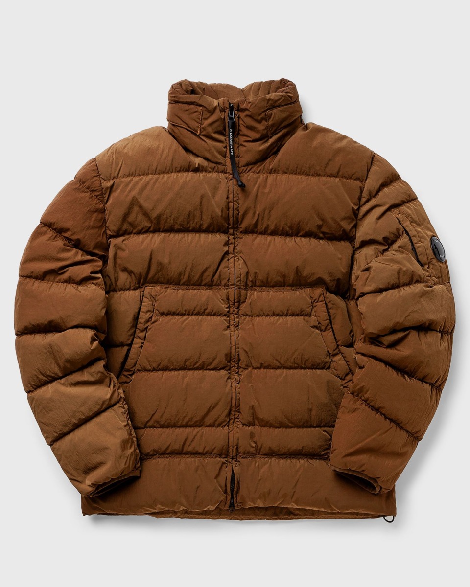 C.P. Company Cp Company Eco Chrome Down Jacket Brown Male Down & Puffer Jackets Now Available At In Bstn Mens JACKETS GOOFASH