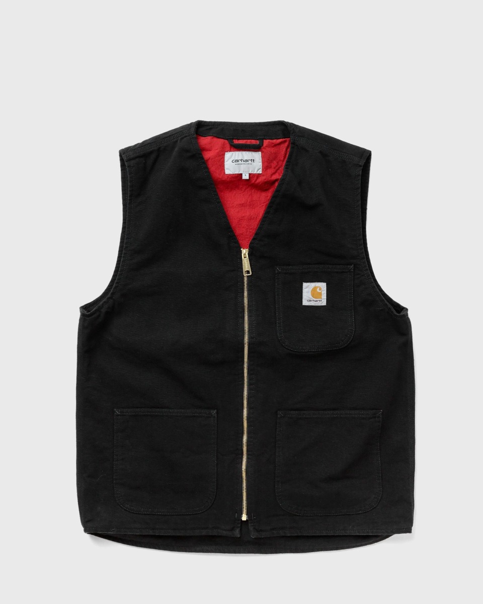 Carhartt Wip Arbor Vest Black Male Vests Now Available At In Bstn Mens JACKETS GOOFASH