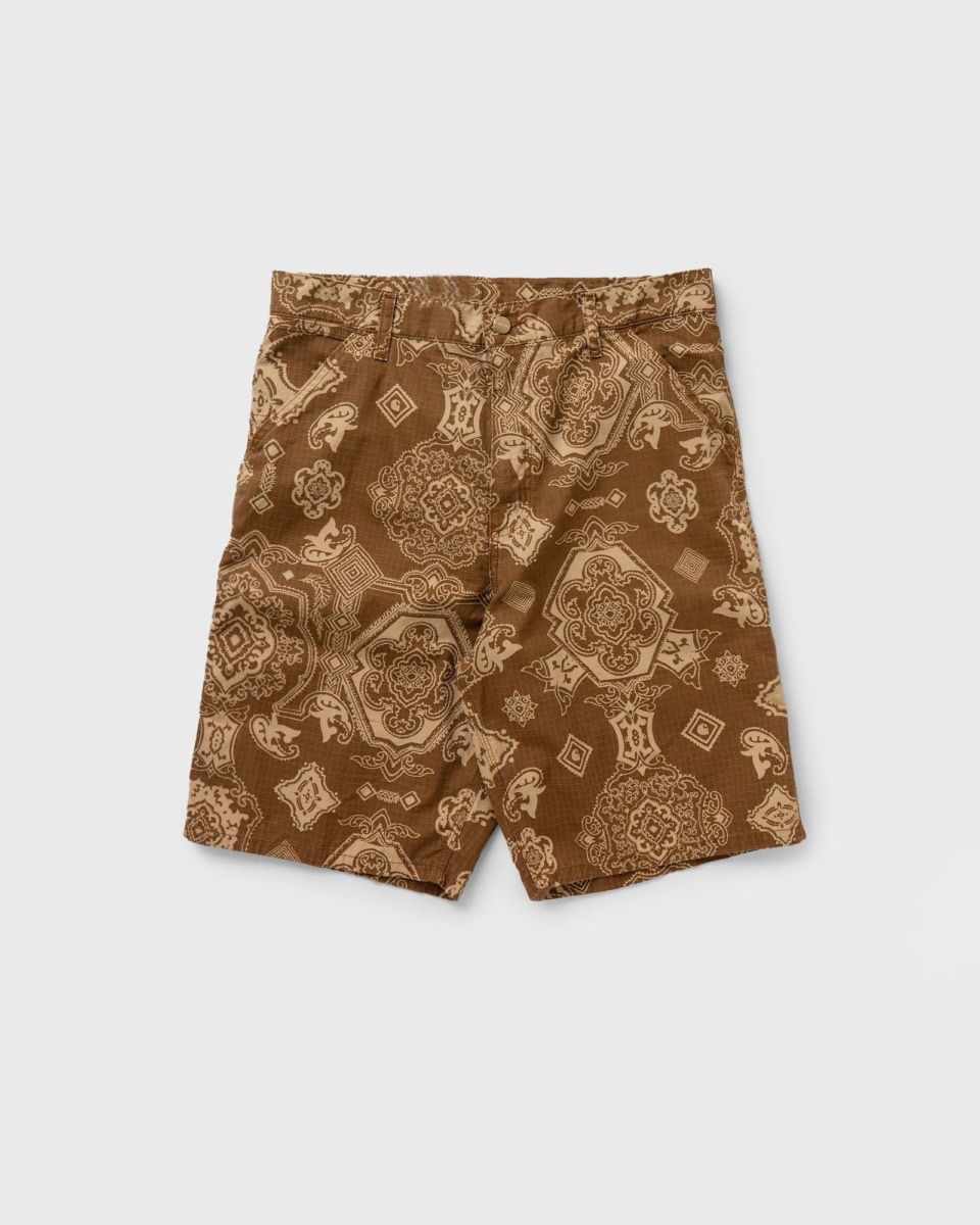 Carhartt Wip Single Knee Short Brown Male Casual Shorts Now Available At In Bstn Mens SHORTS GOOFASH