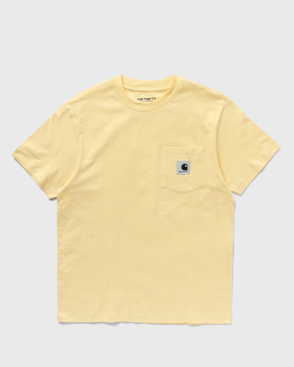 Carhartt Wip Wmns Pocket Tee Yellow Female Shortsleeves Now Available At In Bstn Womens T-SHIRTS GOOFASH