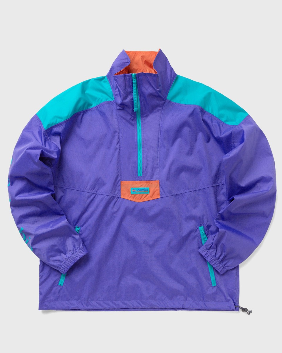 Columbia Riptide Anorak Purple Male Half Zipstrack Jackets Now Available At In Bstn Mens JACKETS GOOFASH