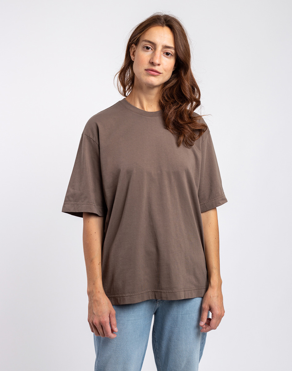 Freshlabels Colorful Standard Over Organic T-Shirt Cedar Brown Women Womens T-SHIRTS GOOFASH