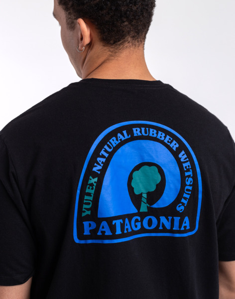Freshlabels Patagonia M Tree Mark Responsibili Tee Black Men Mens T-SHIRTS GOOFASH