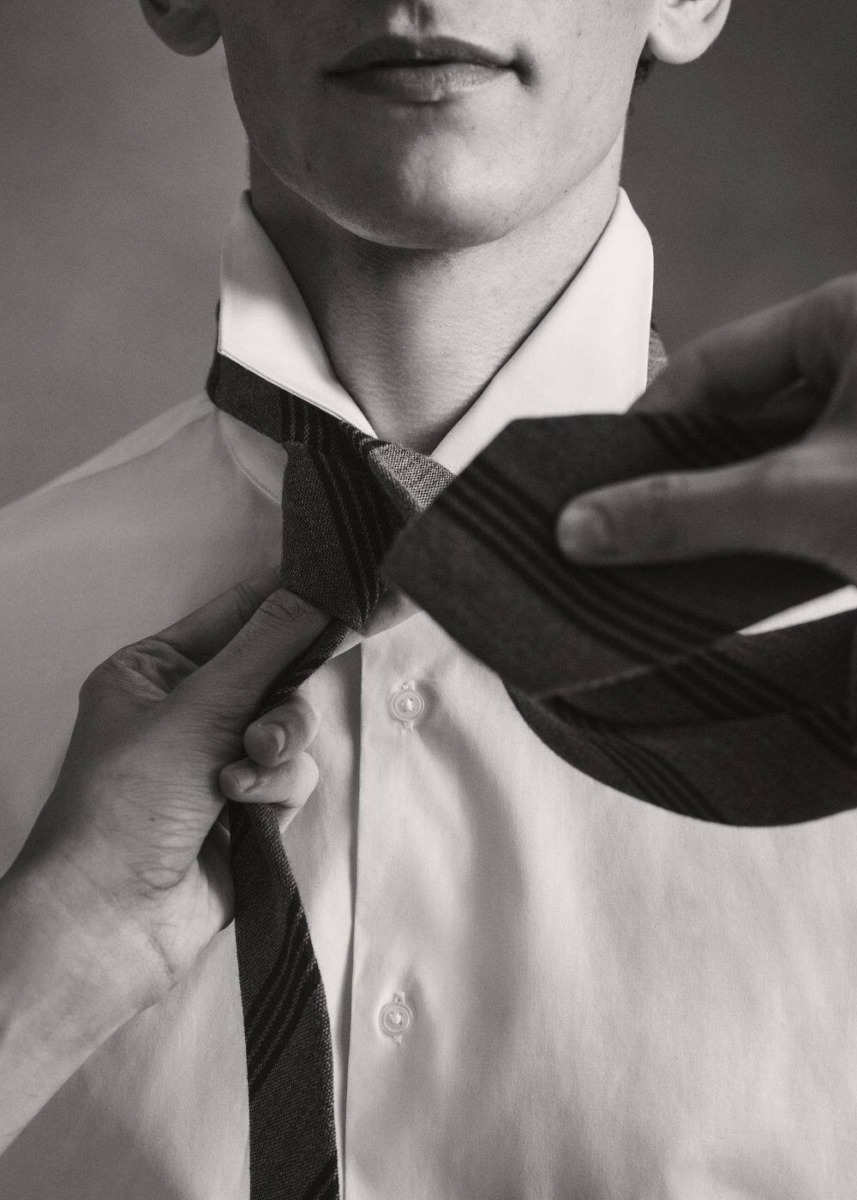 Grey Wrinkle Resistant Tie Mango Mens NECKTIES GOOFASH