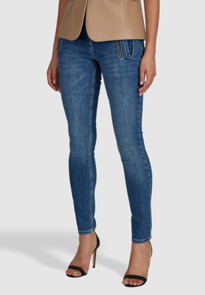 Marc Aurel Blue Jeans With Zip Pocket Women Womens JEANS GOOFASH