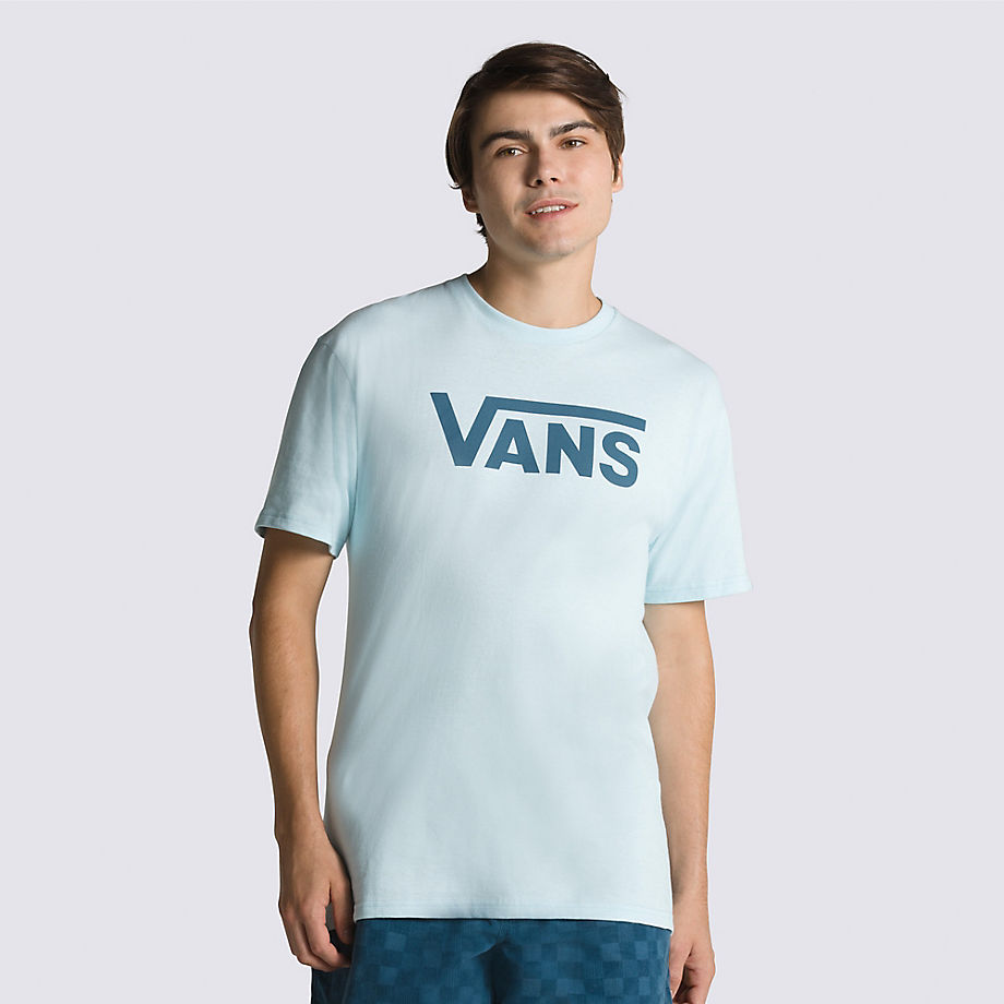 Men Classic T-Shirt Blue Glowvans Herren Blau Größe Vans Mens T-SHIRTS GOOFASH