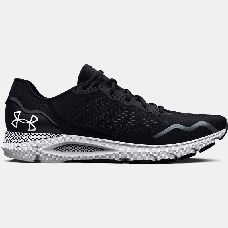 Men Under Armor Hovr Sonic Running Shoes Black Black White Under Armour Mens SPORTS SHOES GOOFASH
