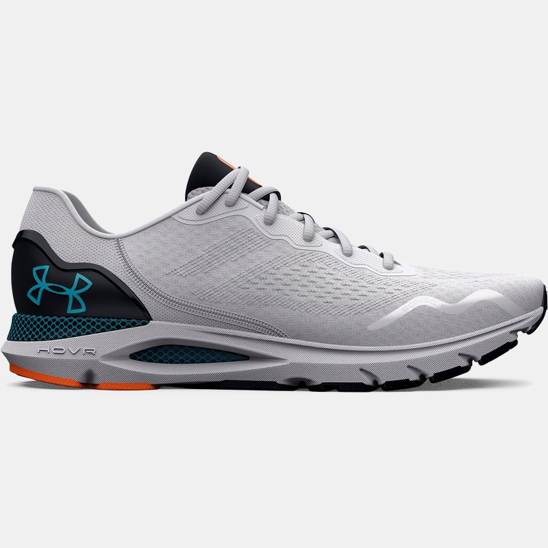 Men Under Armor Hovr Sonic Running Shoes White Black Blue Surf Under Armour Mens SPORTS SHOES GOOFASH