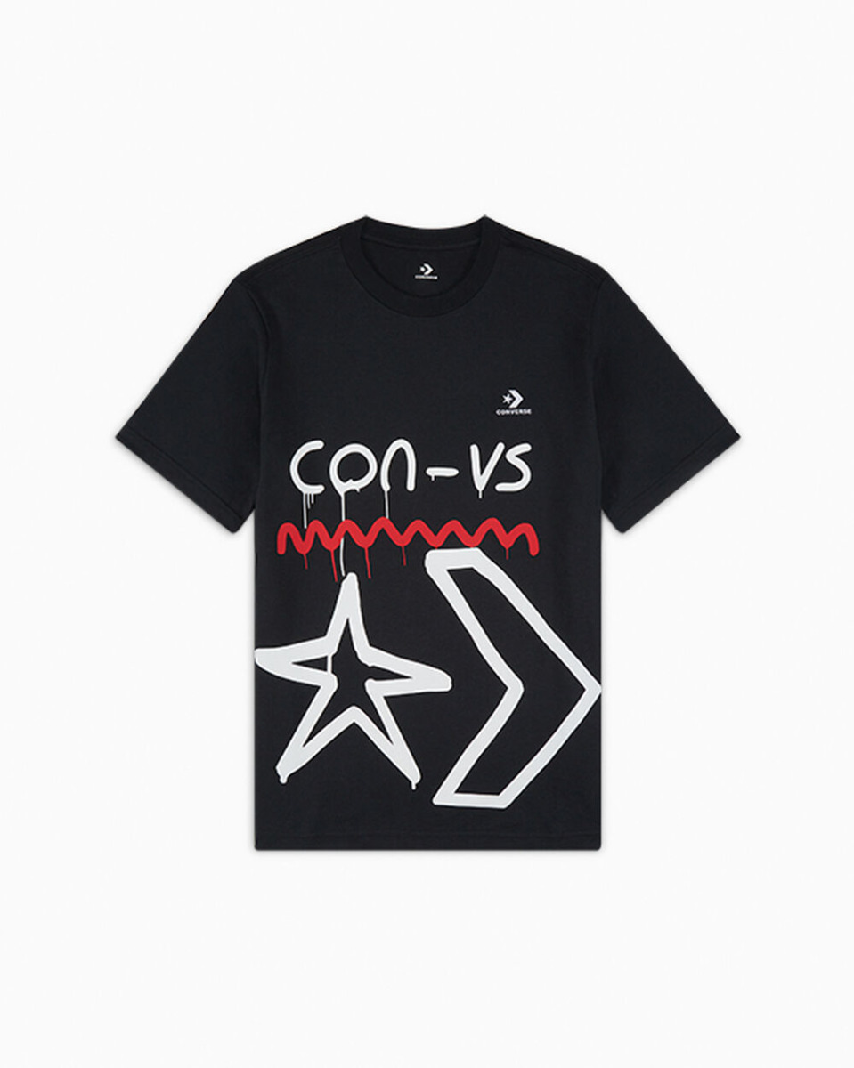 Men's Black Navinder Nangla T-Shirt Converse Mens T-SHIRTS GOOFASH