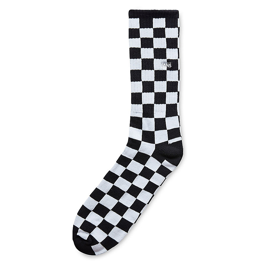 Men's Checkerboard Ii Crew Socks Pair Black White Check White Vans Mens SOCKS GOOFASH