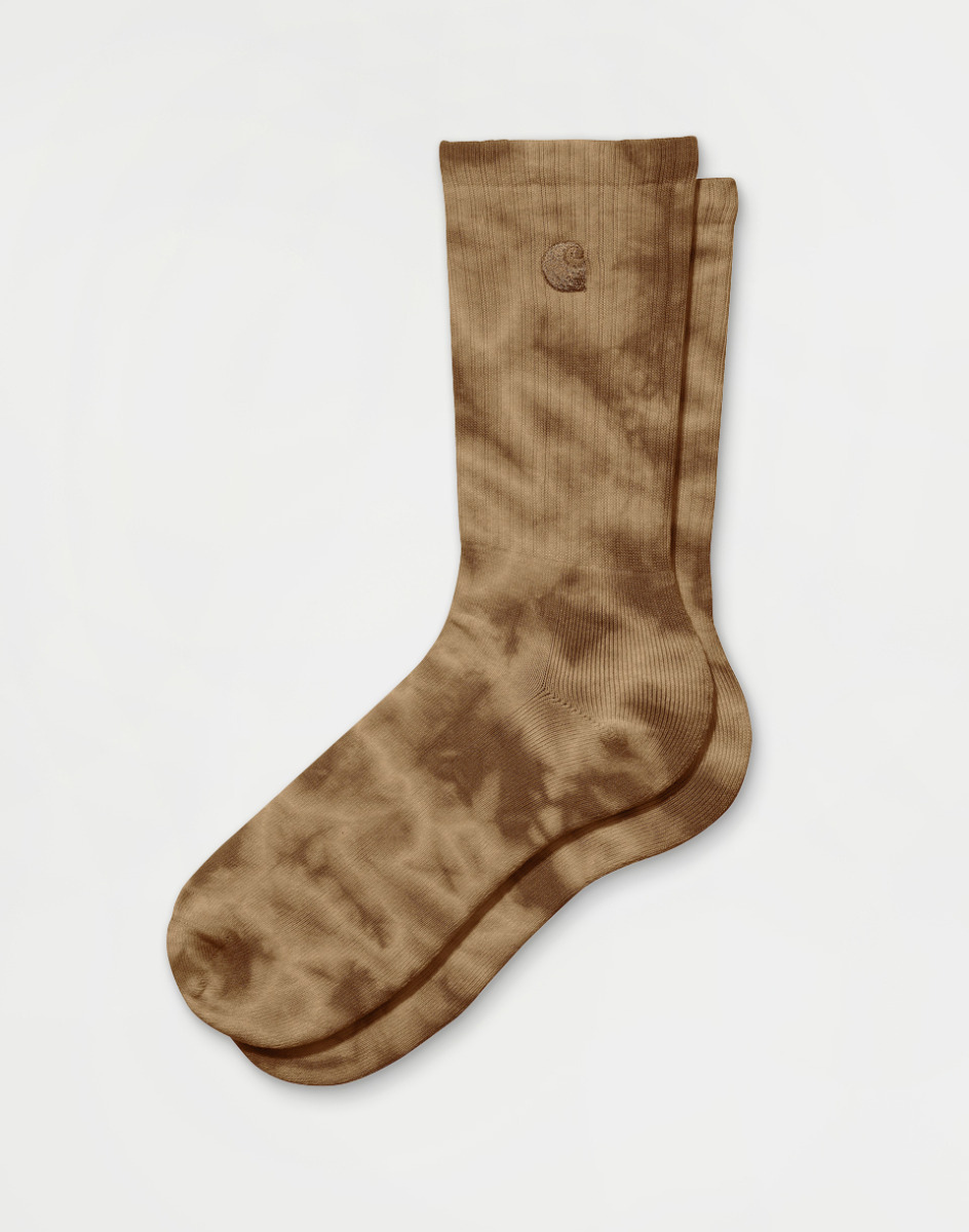 Men's Freshlabels Carhartt Wip Vista Socks Dusty Brown Chromo Mens SOCKS GOOFASH