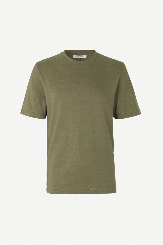 Men's Samsøe & Samsøe Ballum T-Shirt Deep Lichen Green Samsoe & Samsoe Mens T-SHIRTS GOOFASH