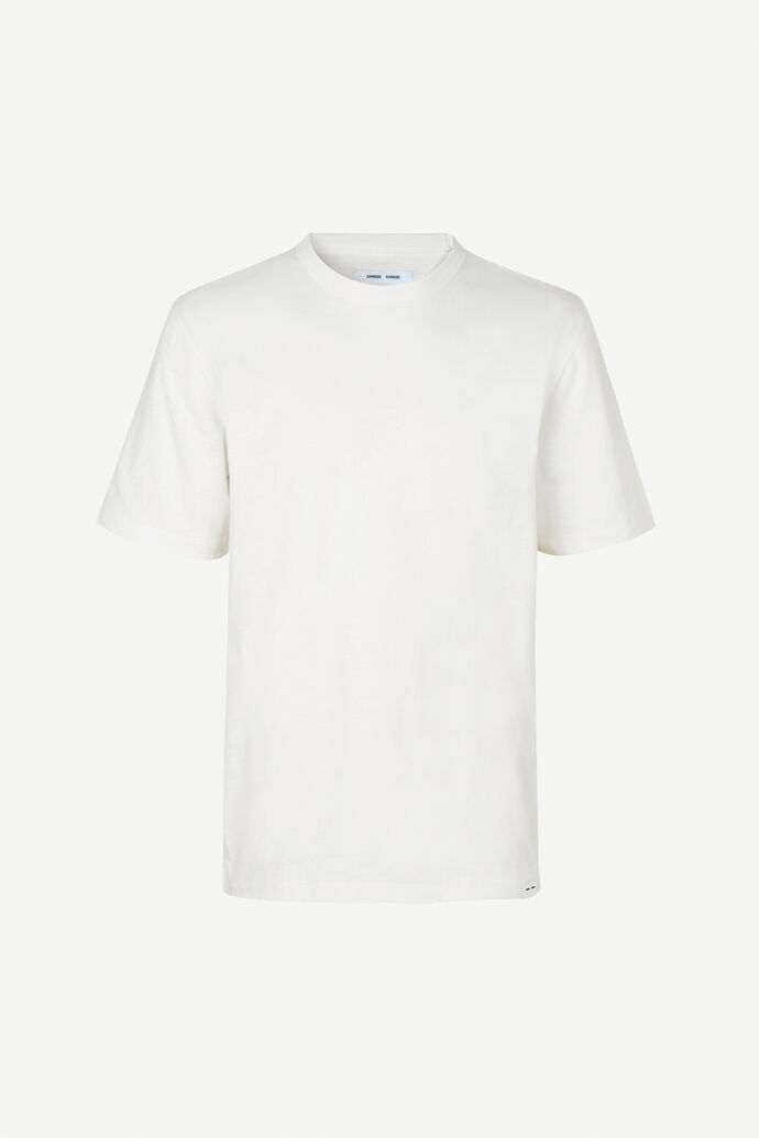 Men's Samsøe & Samsøe Hugo T-Shirt Ily White Samsoe & Samsoe Mens T-SHIRTS GOOFASH
