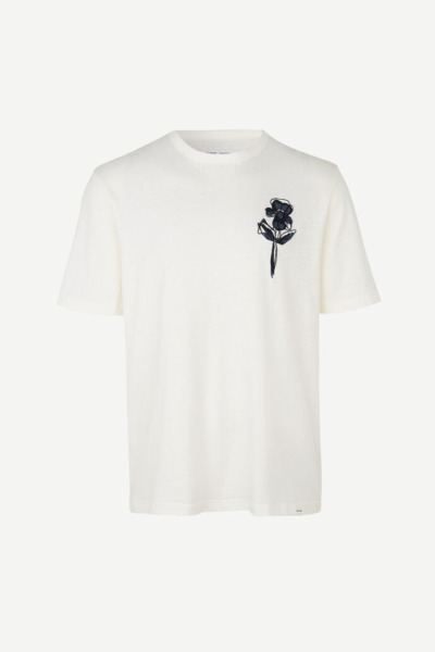 Men's Samsøe & Samsøe T-Shirt Ily White Samsoe & Samsoe Mens T-SHIRTS GOOFASH