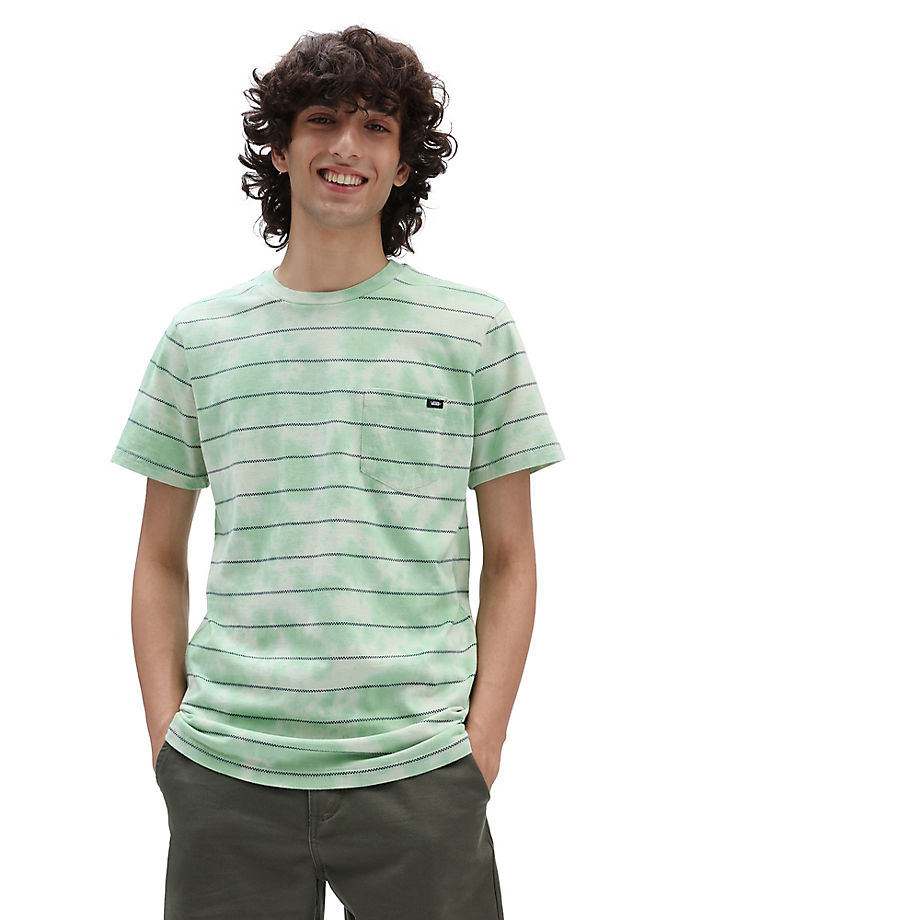 Men's T-Shirt Celadon Green Tie Dye Grün Vans Mens T-SHIRTS GOOFASH