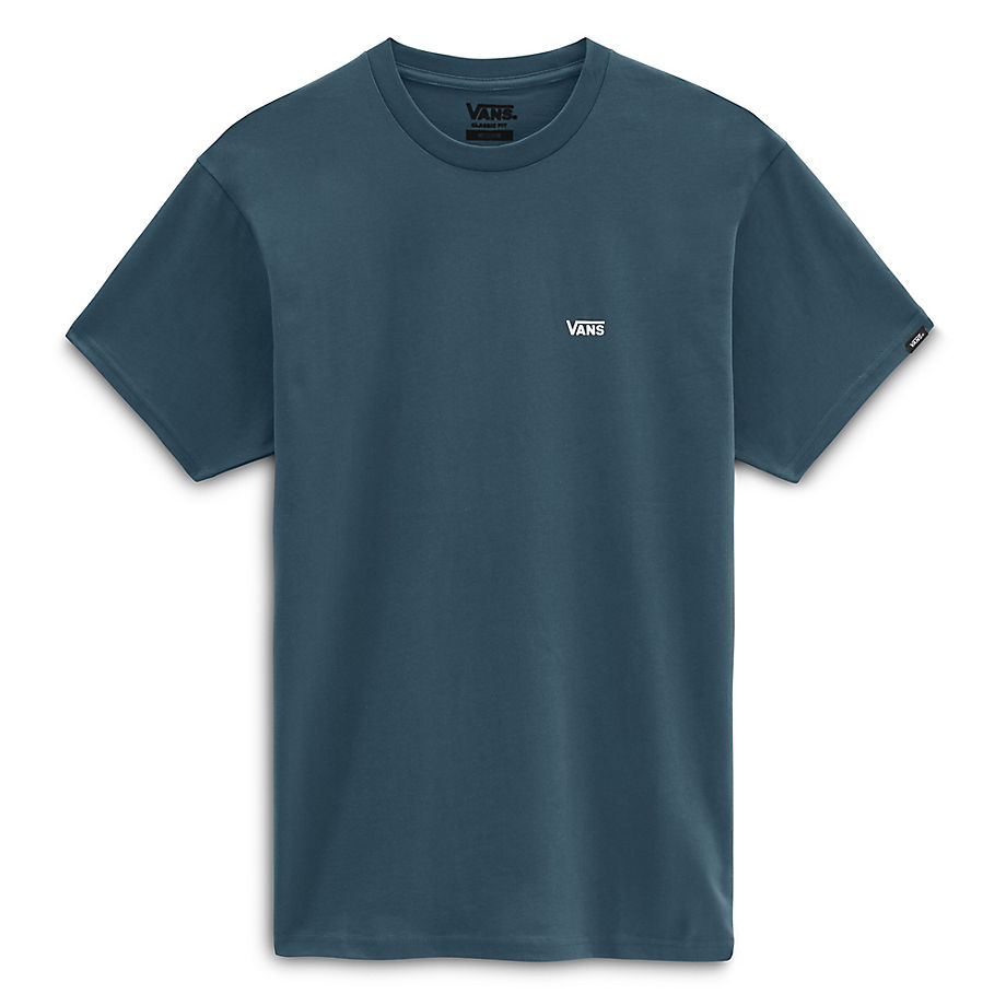 Men's Vans Blue Left Chest Logo T-Shirt Tealwhite Herren Blau Größe Mens T-SHIRTS GOOFASH