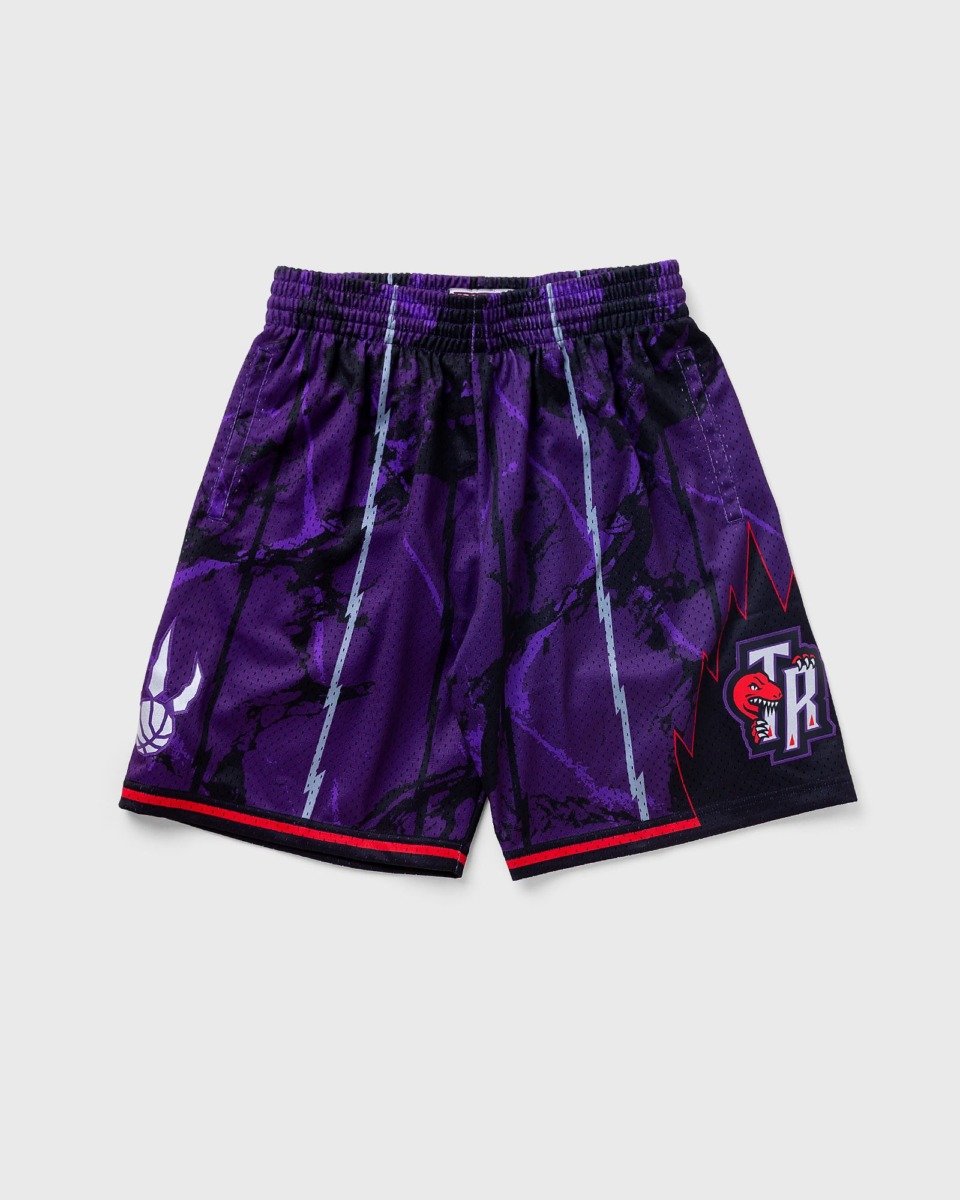 Mitchell & Ness Nba Team Marble Swingman Shorts Raptors Purple Male Sport & Team Shorts Now Available At In Bstn Mens SHORTS GOOFASH