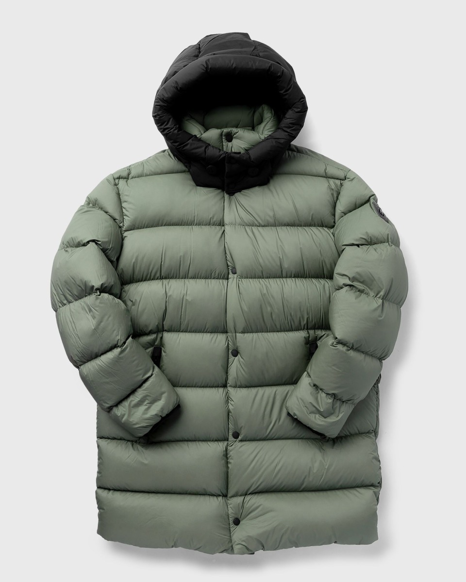 Moose Knuckles Nostrand Parka Green Male Down & Puffer Jackets Now Available At In Bstn Mens COATS GOOFASH