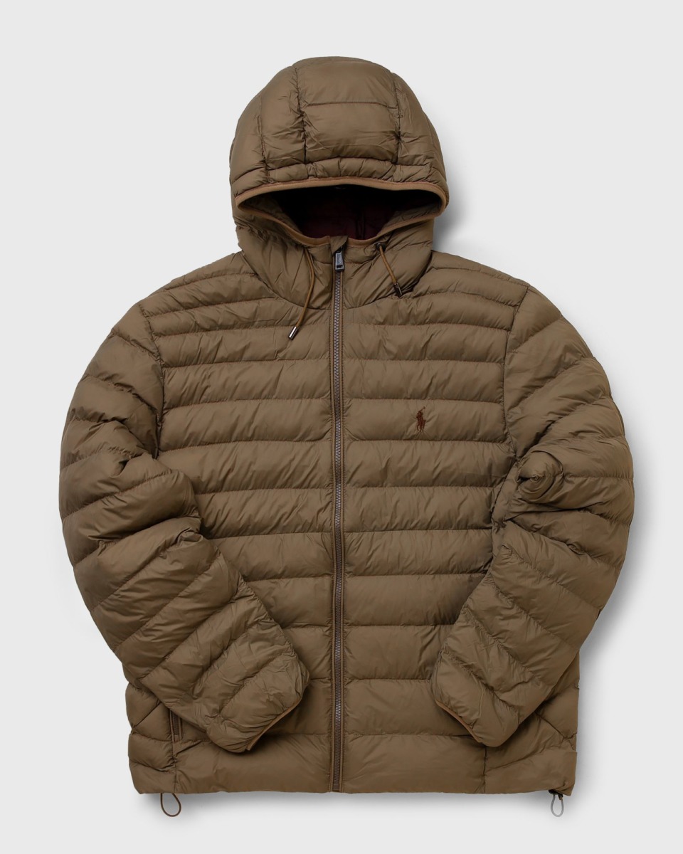 Polo Ralph Lauren Terra Insulated Bomber Jacket Brown Male Down & Puffer Jackets Now Available At In Bstn Mens JACKETS GOOFASH