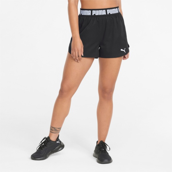 Puma Black Strong ”Training Shorts From Woman Womens SHORTS GOOFASH