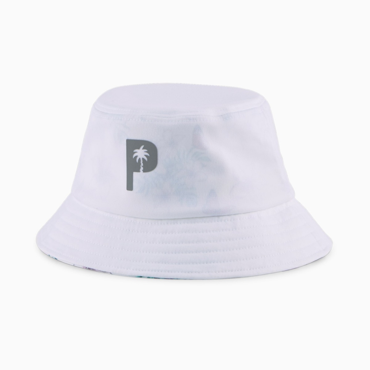 Puma White Palm Tree Crew Golf Bucket Hat Men Mens HATS GOOFASH