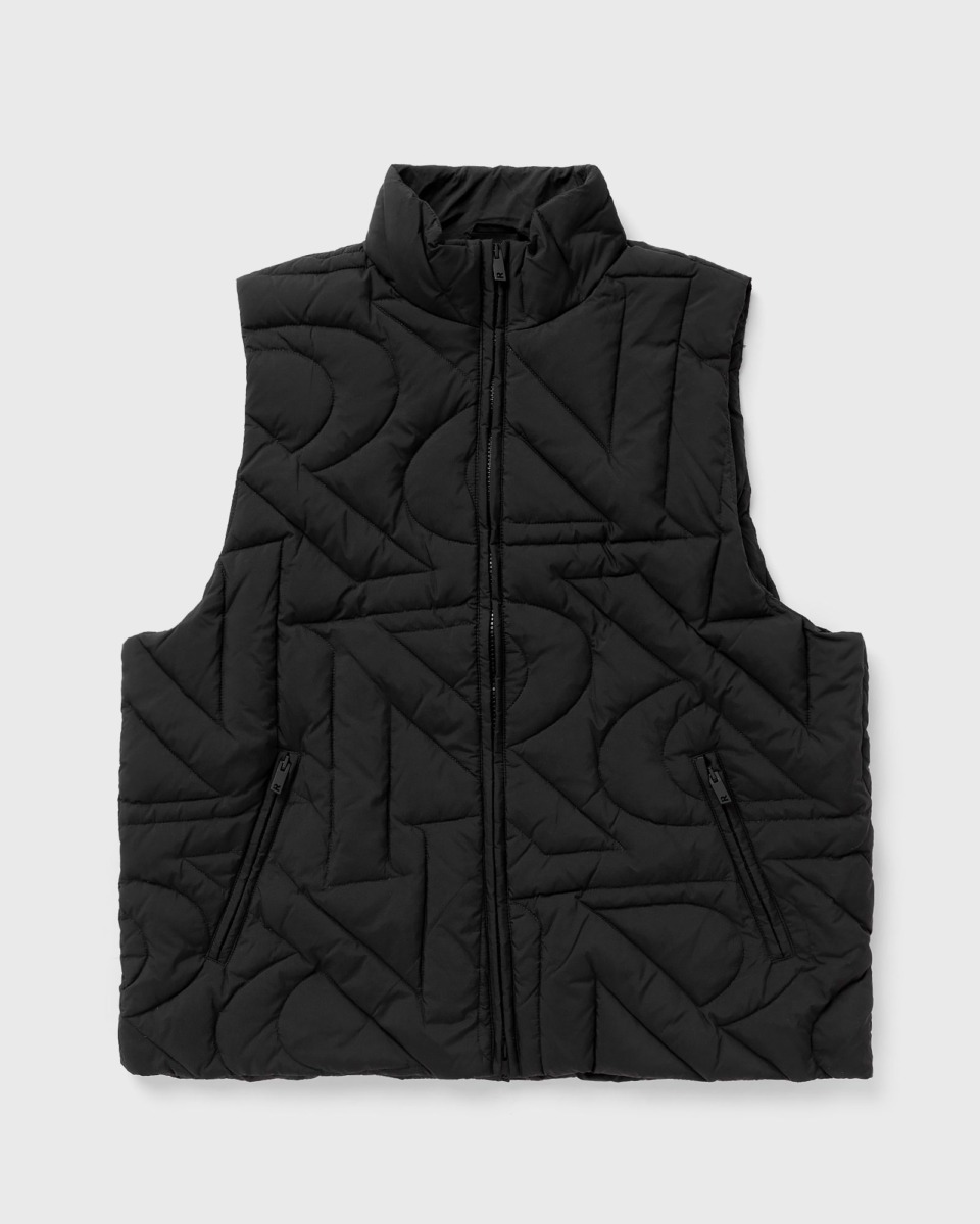 Represent Initial Quilted Gilet Black Male Vests Now Available At In Bstn Mens JACKETS GOOFASH