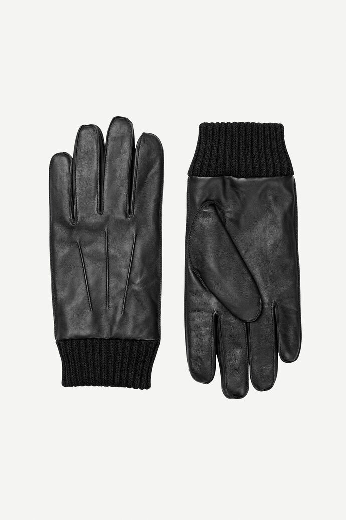 Samsøe & Samsøe Hackney Gloves Black Samsoe & Samsoe Men Mens GLOVES GOOFASH