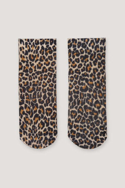Samsoe & Samsoe Leopard Perry Socks Aop Woman Womens SOCKS GOOFASH