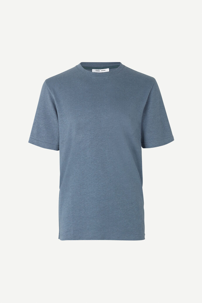 Samsoe & Samsoe Man Samsøe & Samsøe Ballum T-Shirt Blue Mirage Mens T-SHIRTS GOOFASH