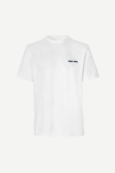 Samsoe & Samsoe Man Samsøe & Samsøe Marko T-Shirt White Mens T-SHIRTS GOOFASH