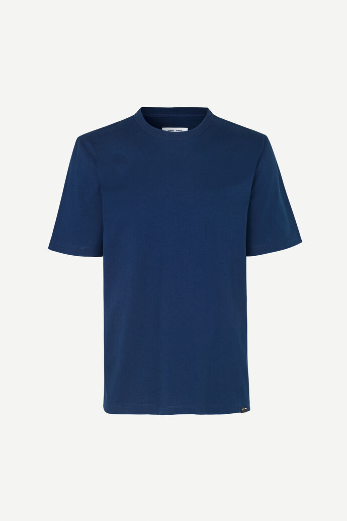Samsoe & Samsoe Samsøe & Samsøe Hugo T-Shirt Blue Depths Men Mens T-SHIRTS GOOFASH