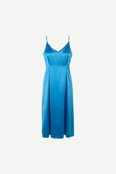 Samsoe & Samsoe Samsøe & Samsøe Leanna Ml Dress Azure Blue Woman Womens DRESSES GOOFASH