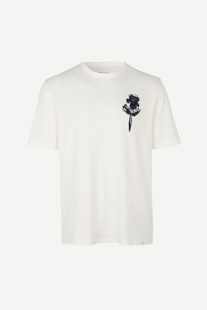 Samsøe & Samsøe T-Shirt Ily White Samsoe & Samsoe Man Mens T-SHIRTS GOOFASH
