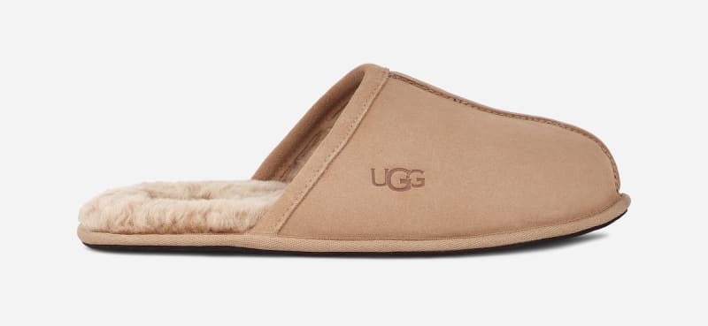 Sand Ugg Scuff Slipper For In Tan Suede Ugg Men Mens SLIPPERS GOOFASH