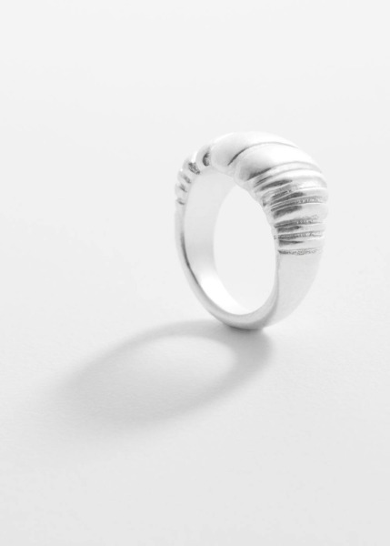 Silver Asymmetrical Ring Mango Womens JEWELRY GOOFASH