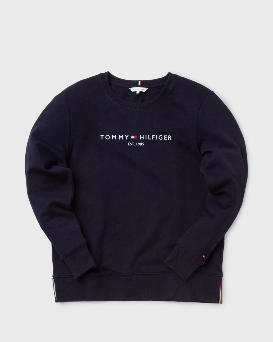 Tommy Hilfiger Wmns Essential Sweatshirt Blue Female Sweatshirts Now Available At In Bstn Womens SWEATERS GOOFASH