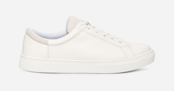 Ugg Baysider Low Weather Trainer For In White Leather Men's Ugg Mens SNEAKER GOOFASH