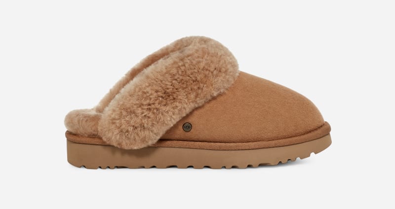 Ugg Classic Ii Slipper For In Brown Shearling Ugg Woman Womens SLIPPERS GOOFASH